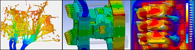 A digitally simulated heatmap.